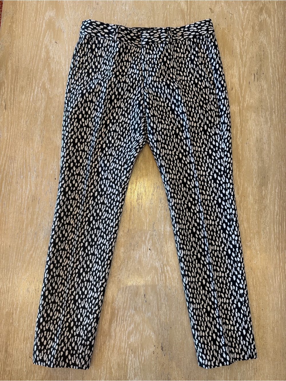 Banana Republic Black & White Dotted Slim Dress Pants-Size OP- PreOwned